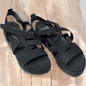EILEEN FISHER Slingback Wedge Platform Sandal size 7